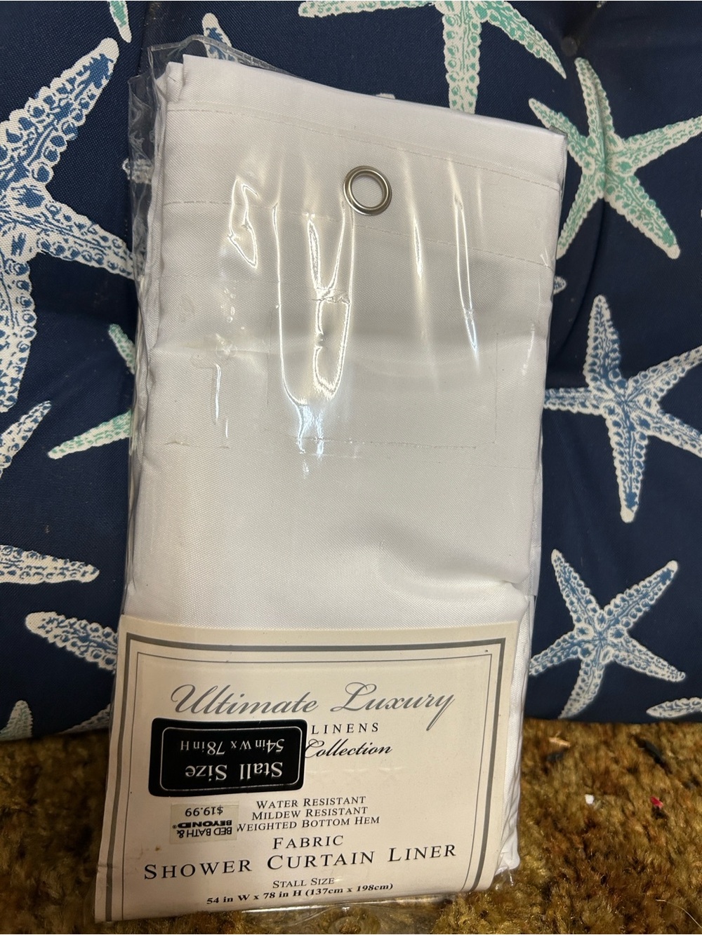 White Shower Curtain Liner